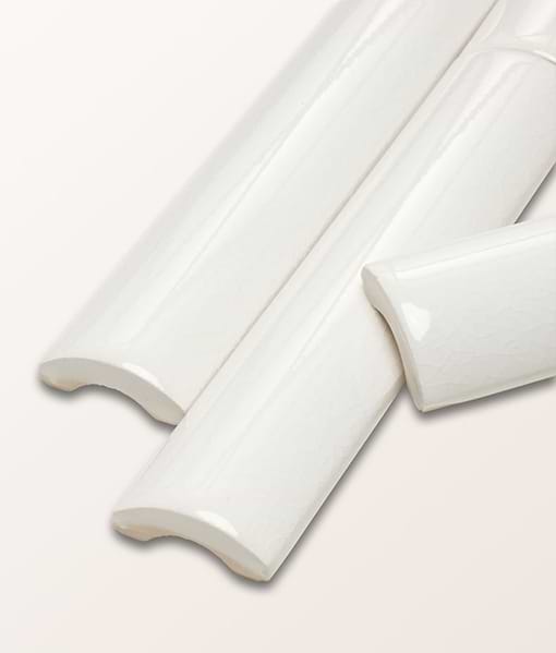 Victorian Style™ Wall Ceramic Antique White Simple Beading Crackle Glaze