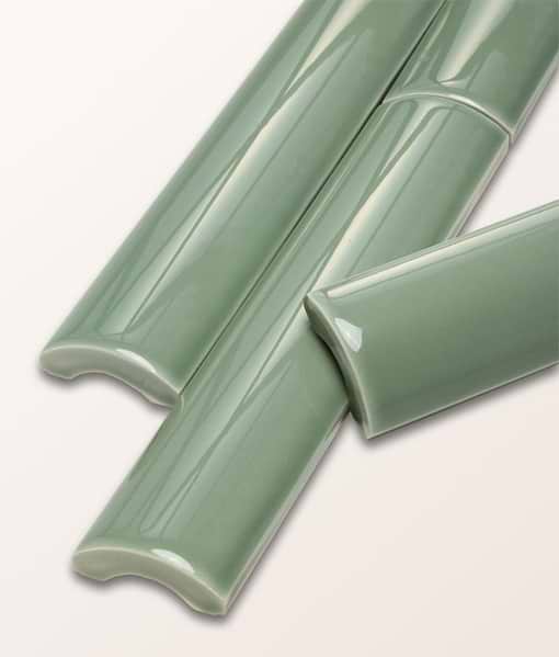 Victorian Style™ Wall Ceramic Cabbage Green Simple Beading
