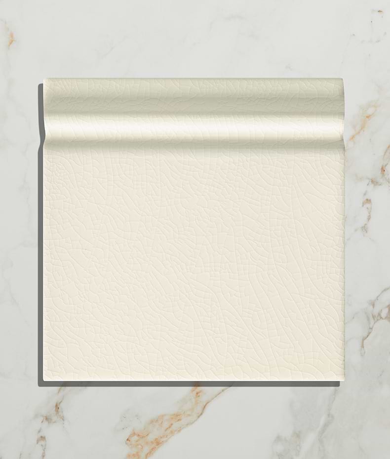 Victorian Style™ Wall Ceramic Antique White Skirting Crackle Glaze