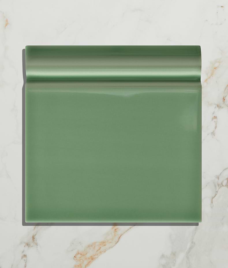 Victorian Style™ Wall Ceramic Cabbage Green Skirting 