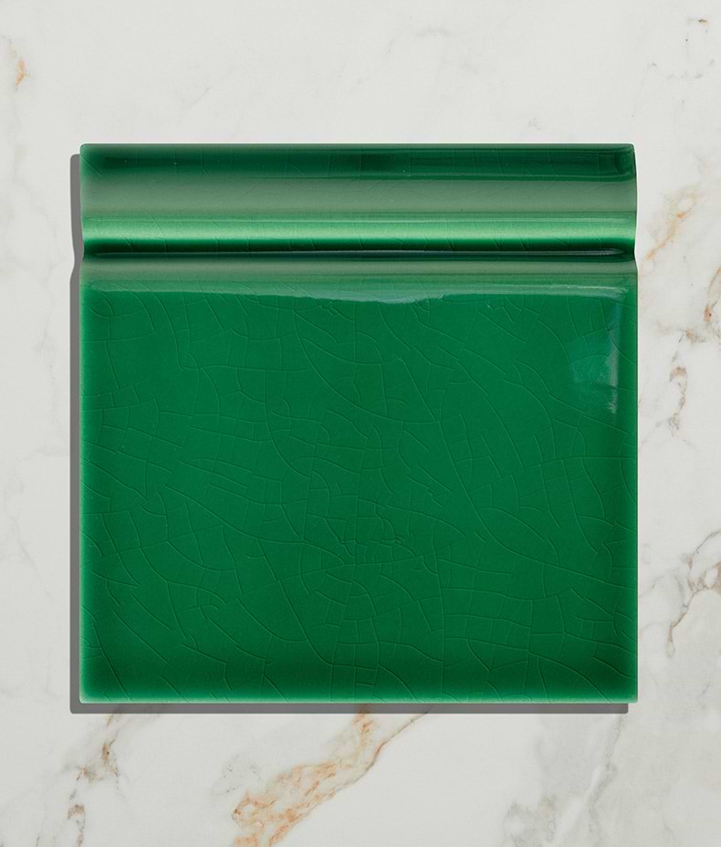 Victorian Style™ Wall Ceramic Emerald Green Skirting 