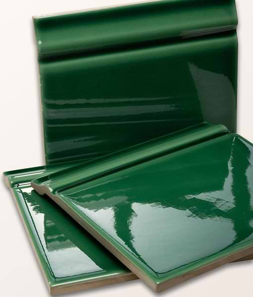 Victorian Style™ Wall Ceramic Emerald Green Skirting