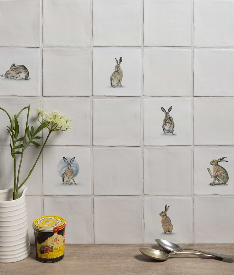 Wiltshire Hares Ceramic By Joanna May small image