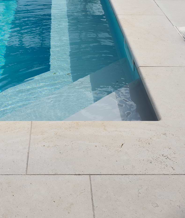 Wychwood Limestone Etched Bullnose Coping