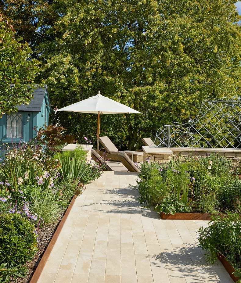 Wychwood Limestone Paving Tumbled & Etched Finish