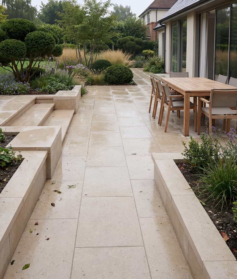 Wychwood Limestone Paving Etched Finish