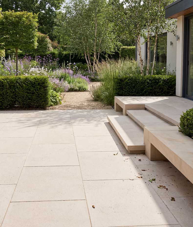 Wychwood Limestone Paving Etched Finish
