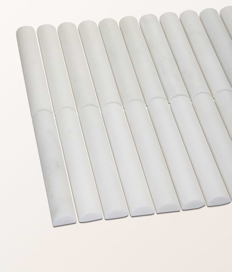 Zen Marble Honed Finish Reed Mosaic