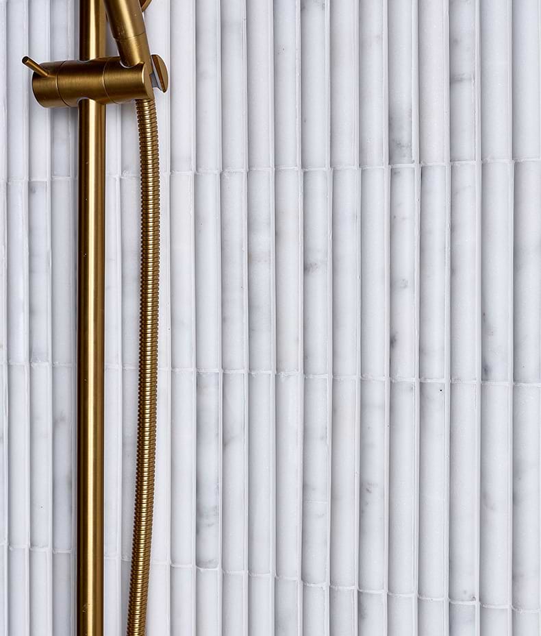 Zen Marble Honed Finish Reed Mosaic
