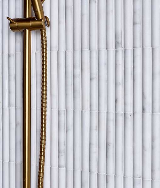 Zen Marble Honed Finish Reed Mosaic