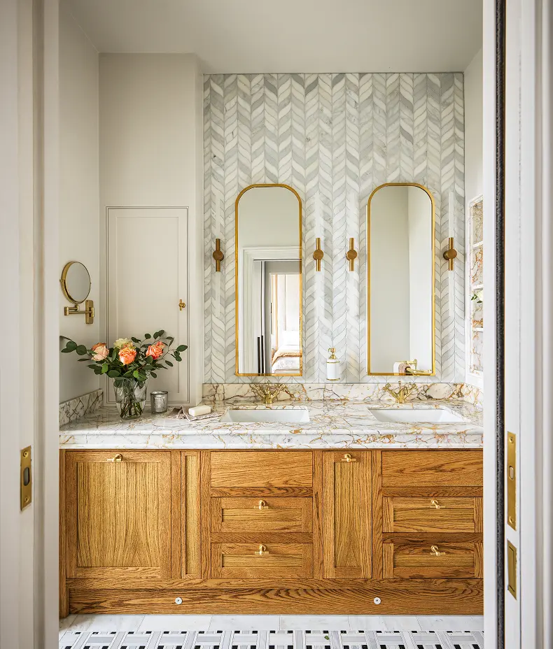 Zen Marble Honed Finish Leaf Mosaic