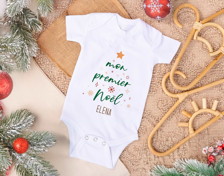 Body bébé Noël Mon 1er Noël - Mimosa Chroma