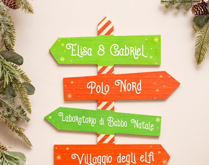 Darice Set Di 2 Cartelli Natalizi In Legno - Babbo Natale E Pupazzo Di Neve - Decorazione Fai Da Te Per Albero E Camino