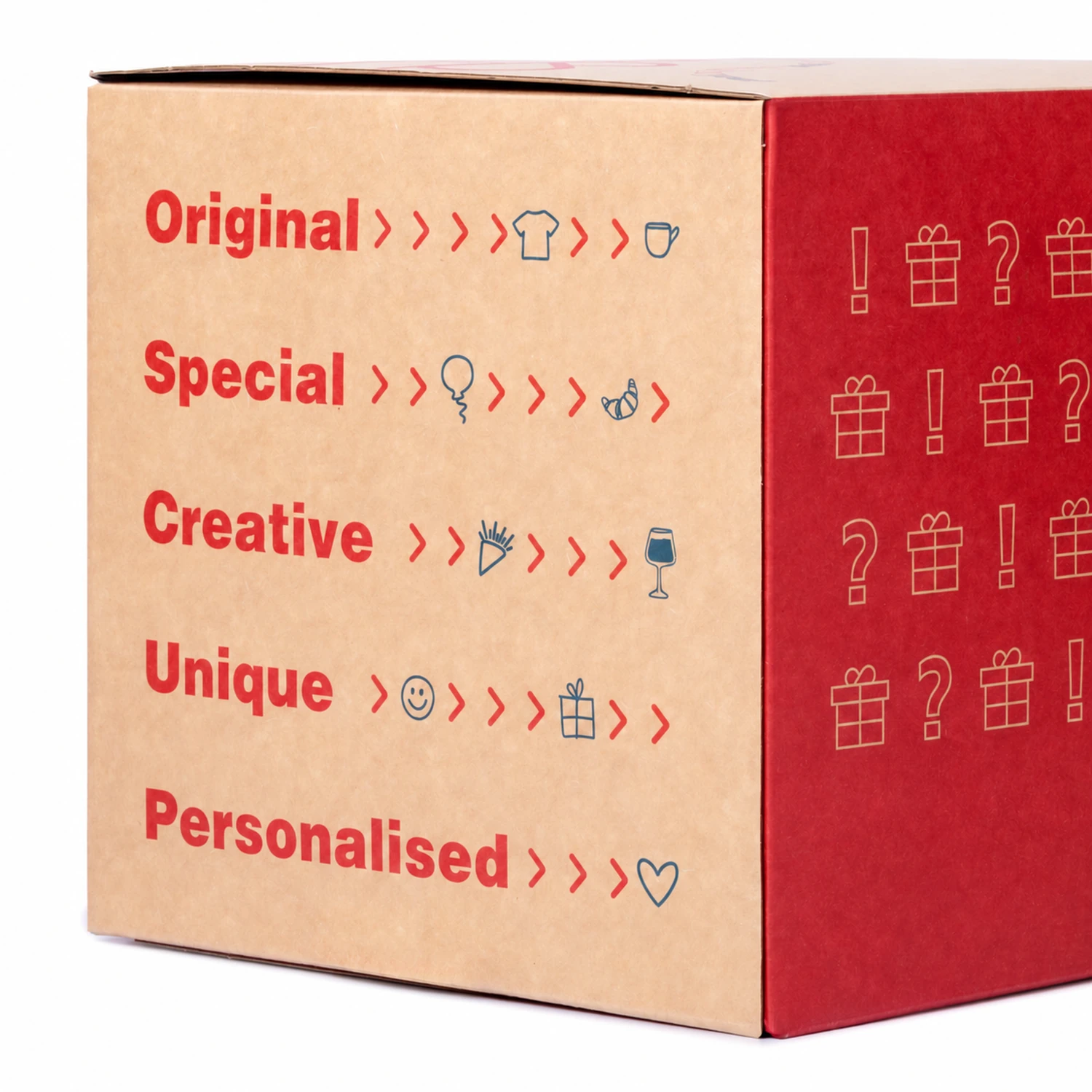 Designdetail der Würfelbox von Regalo Original