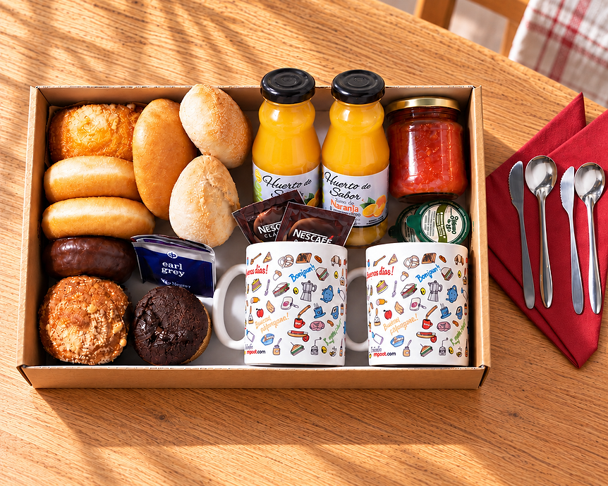 Caja de desayuno "Te quiero hasta el infinito"