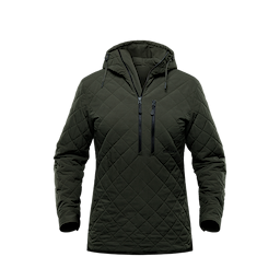 W Free Padded Hood Olive