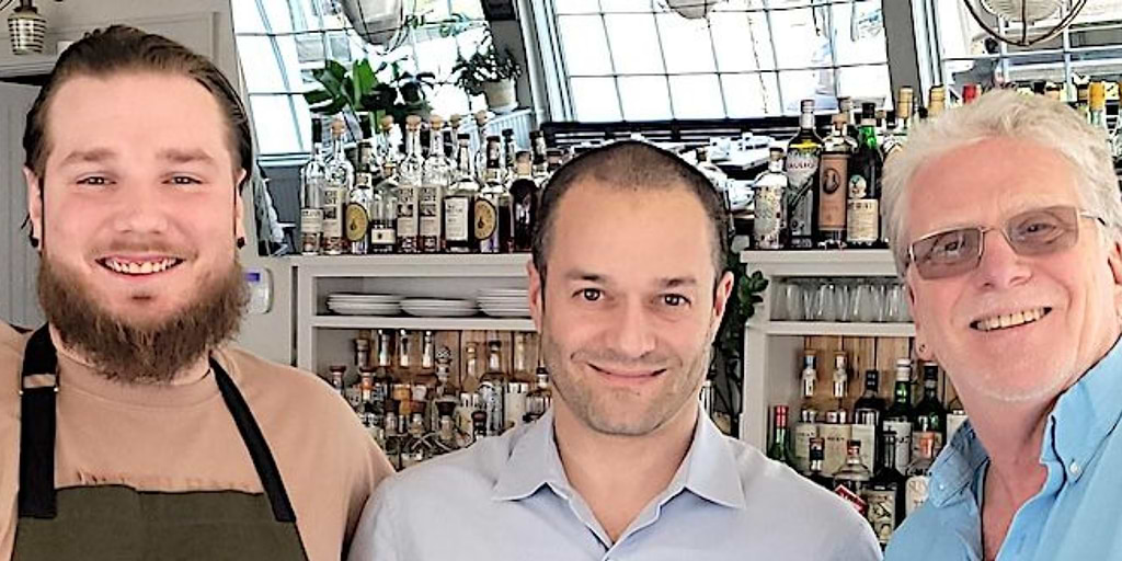 Restauranteur Massimo Tullio, center. with chef Zach Hinman and RTM member Matt Mandell - File photo