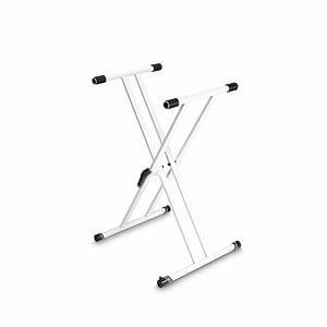 KSX 2 W סטנד קלידים מתכוונן בצבע לבן של Gravity