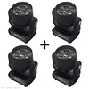 4xBEAM 7 PLUS סט של 4 פנסי קרן לד RGBW בהספק 280 וואט כל פנס, עם זום של LIGHTEK