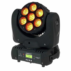 MH710 פנס שטיפה לד RGBW עם 7 נורות 10 וואט כל אחת של Behringer