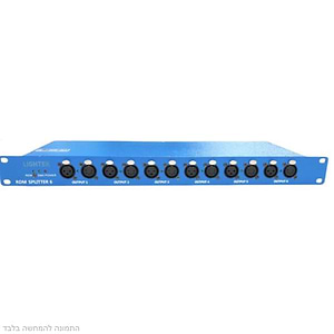 RS6 מפצל DMX מקצועי כניסה 1, 6 יציאות להתקנה בראק של LIGHTEK