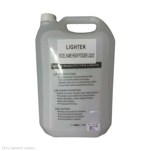 HEAVY FOG LIQU נוזל עשן כבד במיכל 5 ליטר של LIGHTEK