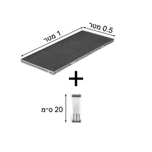 SH71520s משטח במה ניידת 1X0.5 מטר עם רגליים בגובה 20 ס״מ של SH