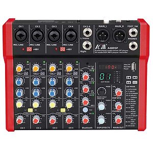 A48DSP מיקסר 8 ערוצים עם נגן/מקליט MP3 ואפקט מובנה של ICM