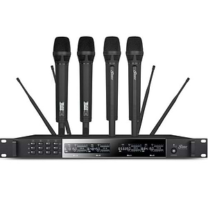 IU-2070-IL X4 ערכת רביעיית מיקרופונים אלחוטיים ידניים של SEER