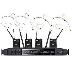 IU-2070-IL X4H מערכת אלחוטית עם 4 מיקרופוני ראש (מדונה) של SEER