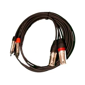 PD010/3M כבל זוג - XLR זכר לזוג - RCA זכר באורך 2.5 מטר של Cabletek