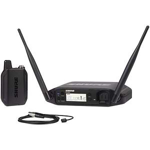 GLXD14+E/93-Z4 ‏ערכת מקלט +GLXD4, משדר גוף +GLXD1 ומיקרופון דש WL93 של Shure