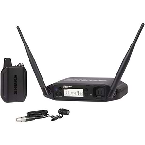 GLXD14+E/85-Z4 ‏ערכת מקלט +GLXD4, משדר גוף +GLXD1 ומיקרופון דש WL185 של Shure
