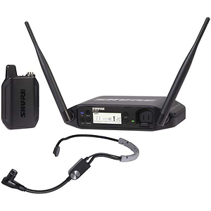 GLXD14+E/SM35-Z4 ‏ערכת מקלט +GLXD4, משדר גוף +GLXD1 ומיקרופון ראש SM35 של Shure