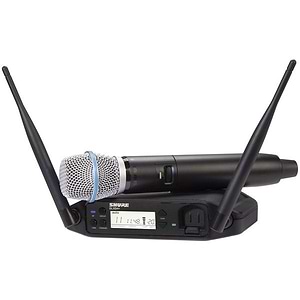 GLXD24+E/B87A-Z4 מערכת אלחוטית עם מקלט +GLXD4 ומשדר ידני Beta87A של SHURE
