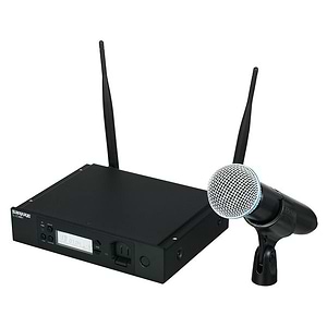 GLXD24R+E/B58-Z4 ‏ערכת מקלט +GLXD4R, משדר גוף GLXD2 ומיקרופון Beta58 של Shure