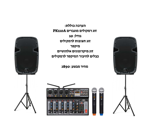 מבצע מטורף - מערכת הגברה PK110A 10