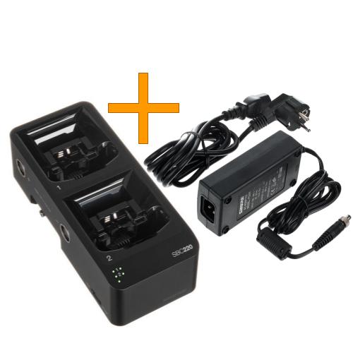 SBC220-E מטען זוגי מרושת לסוללות SB900/SB900A (כולל ספק כוח) של Shure