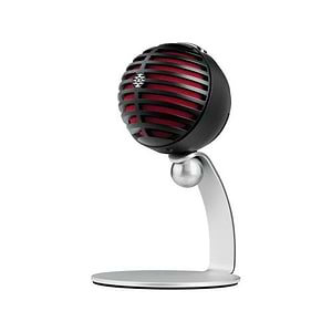 MV5 מיקרופון USB עם חיבור אוזניות וסטנד מובנה של Shure