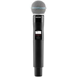 QLXD2/B58A משדר ידני למערכת QLXD עם ראש - BETA 58A של SHURE
