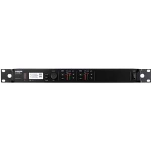 ULXD4DE-Z18 מקלט דו ערוצי מסדרת ULXD עם ערכת התקנה בראק של Shure