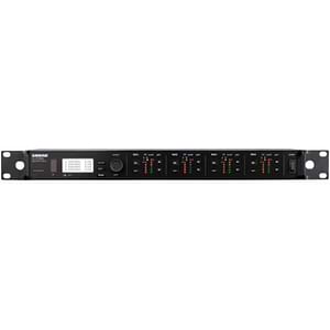 ULXD4QE-Z18 מקלט 4 ערוצים מסדרת ULXD עם ערכת התקנה בראק של Shure