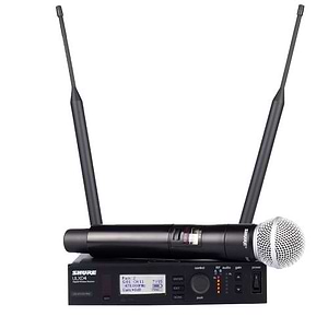 ULXD24E/SM58 מקלט + משדר ידני עם ראש מיקרופון SM58 של Shure