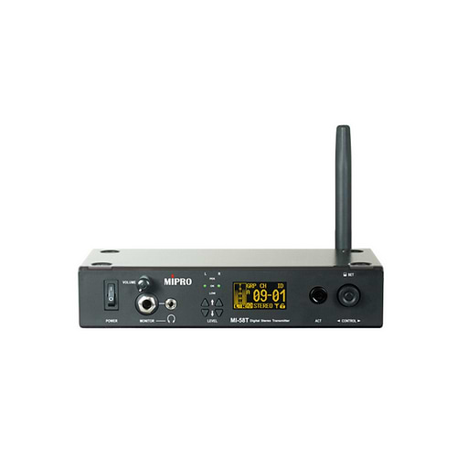 MI-58T משדר סטריאו דיגיטלי בתדרי - 5.8GHz למוניטור IEM של MIPRO