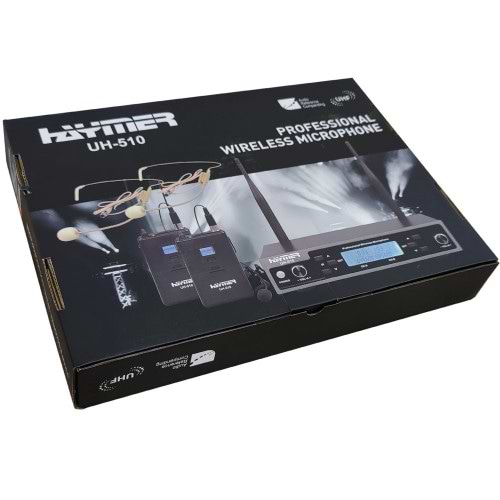 זוג מיקרופונים מדונה אלחוטיים, תדר קבוע UHF