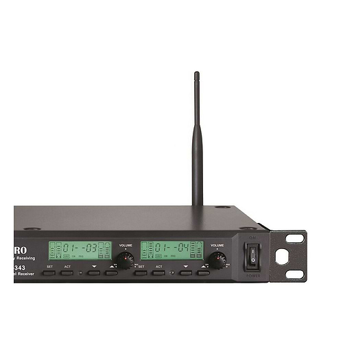 מקלט 4 ערוצים (ללא משדרים) דיוורסיטי עם תצוגת LCD תדר 498-510MHz