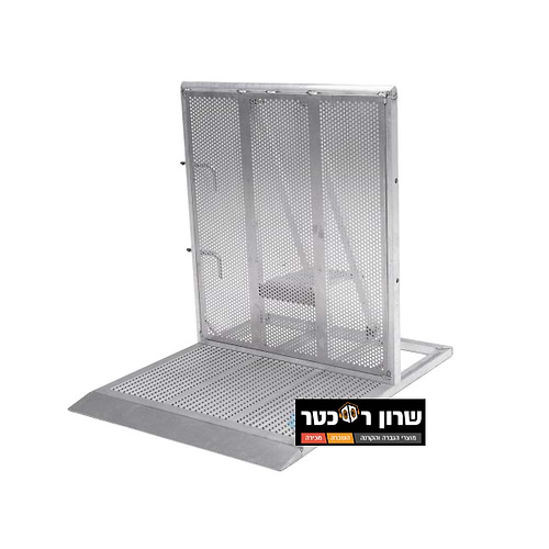 מחסום לחץ מתקפל עם מדרגה