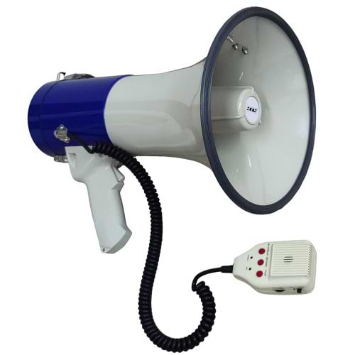 MEGA 25 – מגפון מקצועי 25 Watt עם מיקרופון נשלף + כניסת USB