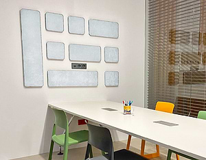 סט אקוסטיקה לאולפן הקלטות ומשרדים בצבע אפור HOME CUBE מבית