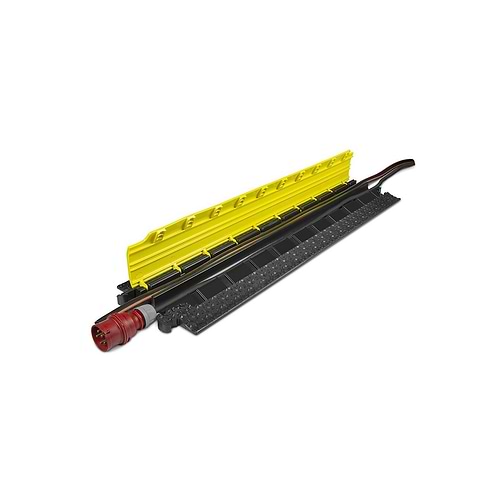 מגן כבלים 2 ערוצים, עומס עד 2 טון, גובה 4.5 ס